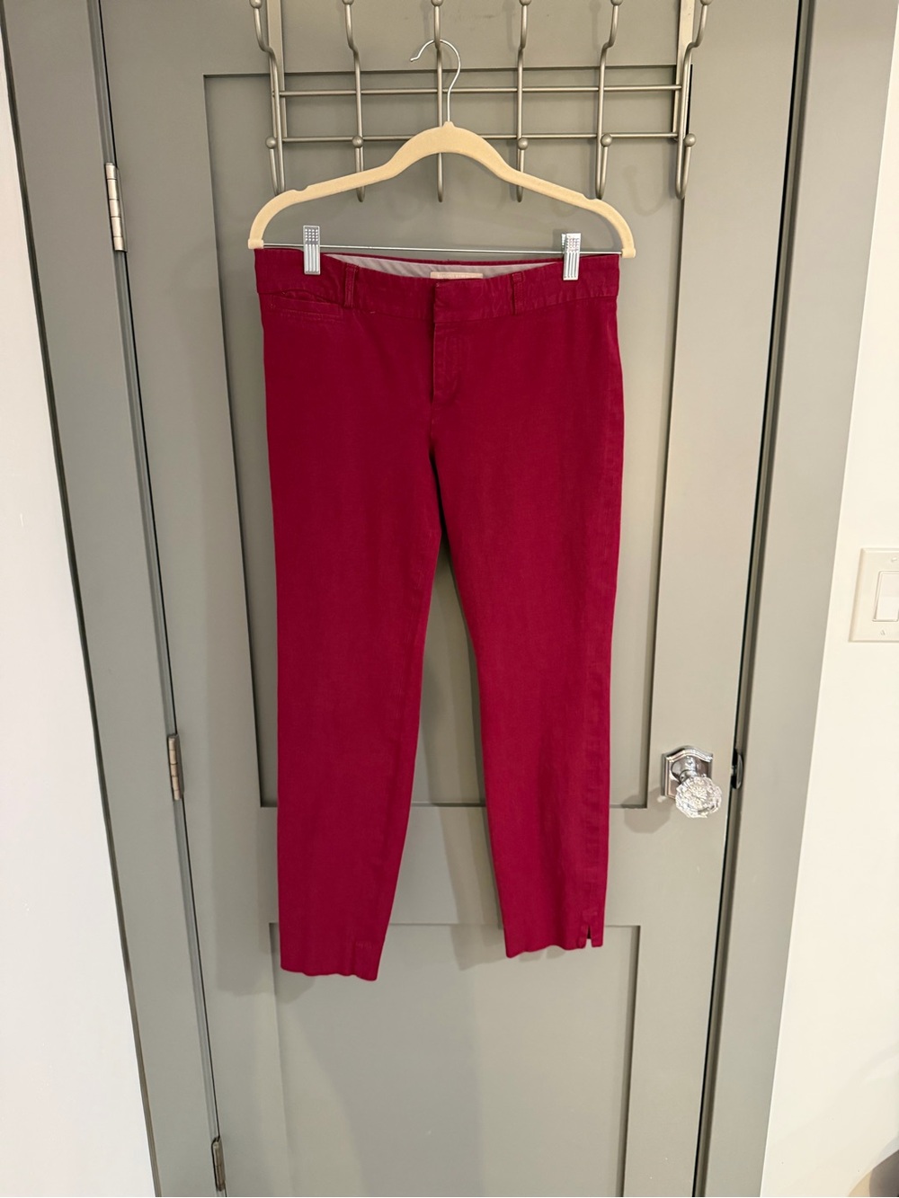 Banana Republic Slim Fit Raspberry Chinos - Picture 1 of 8